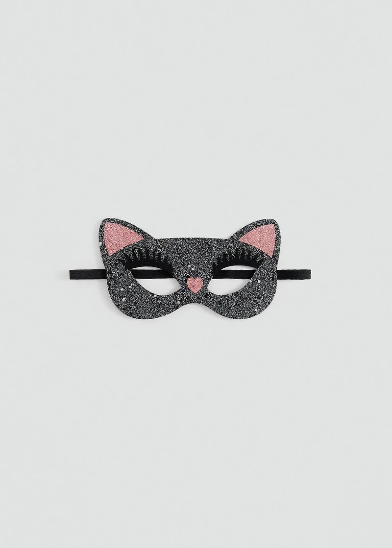 Glitter kitten mask