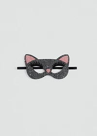 Glitter kitten mask