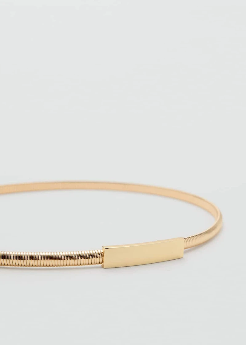 Skinny metal belt