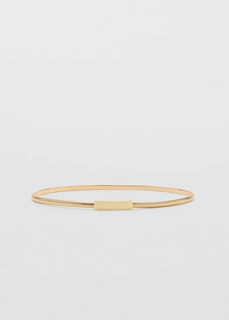 Skinny metal belt
