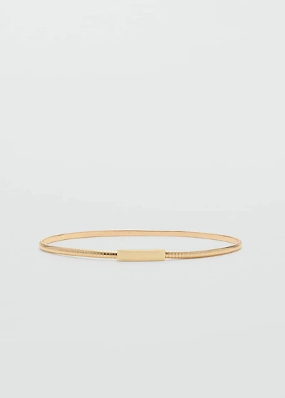 Skinny metal belt