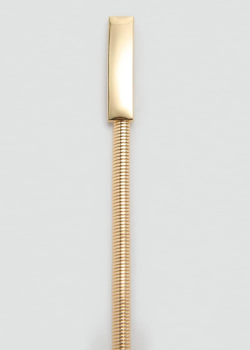 Skinny metal belt