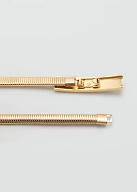 Skinny metal belt