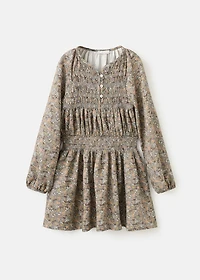 Ruched floral dress