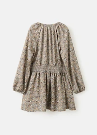 Ruched floral dress