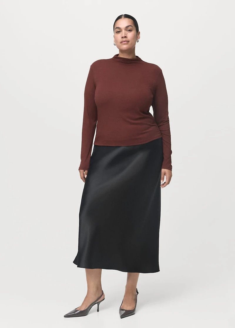 Turtleneck T-shirt