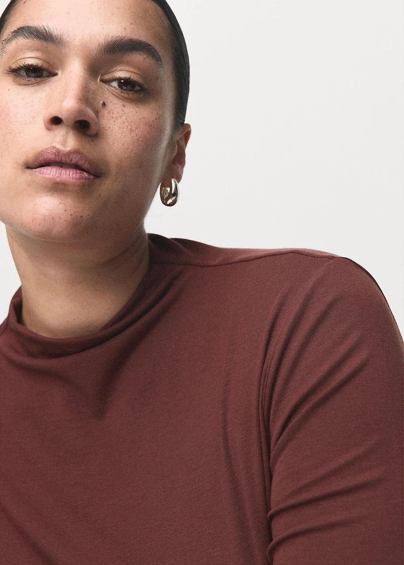 Turtleneck T-shirt