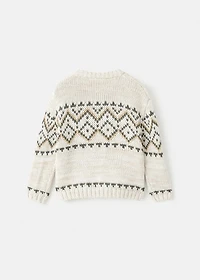 Jacquard knitted sweater