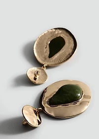 Mixed pendant earrings