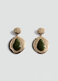 Mixed pendant earrings