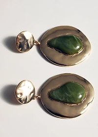 Mixed pendant earrings