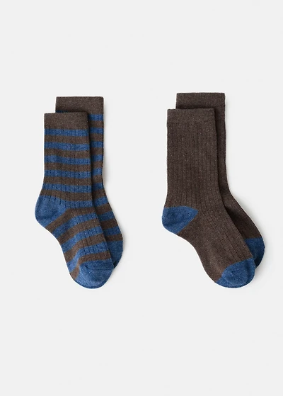 2 pack patterned socks