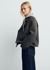 Combined hooded jacket