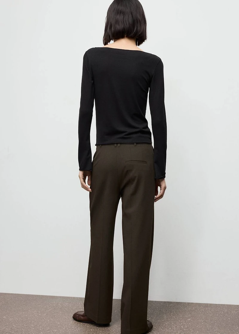 Boat neck t-shirt