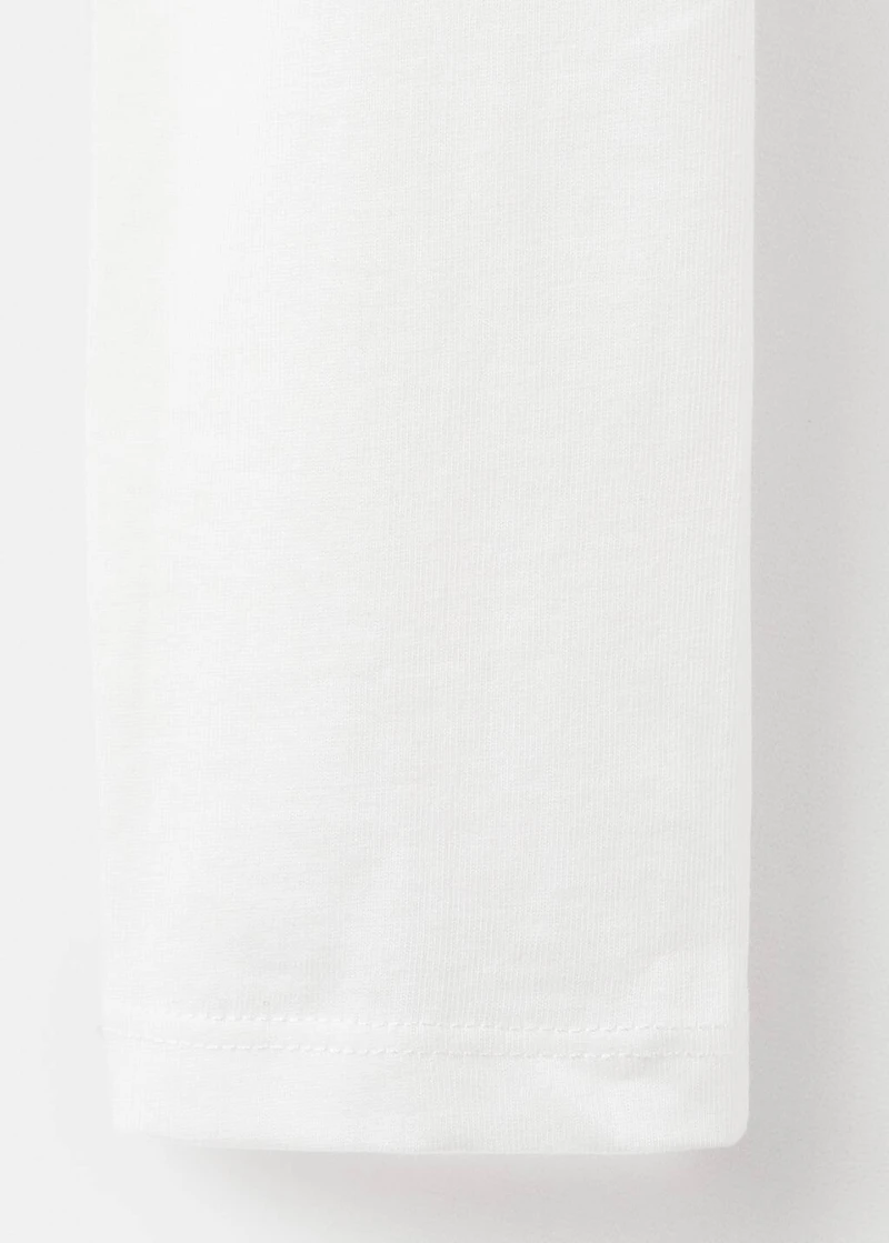 Asymmetric cotton T-shirt