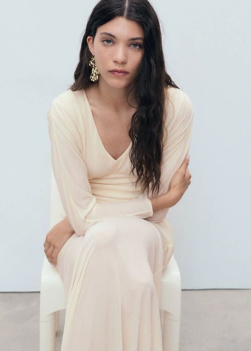 Long draped dress