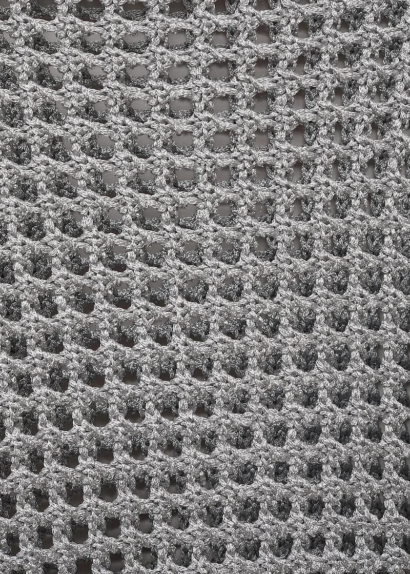 Long-sleeved crochet sweater