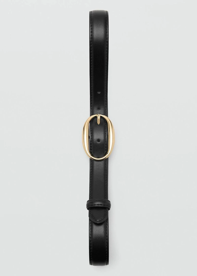 Oval buckle belt