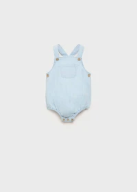 Short denim romper