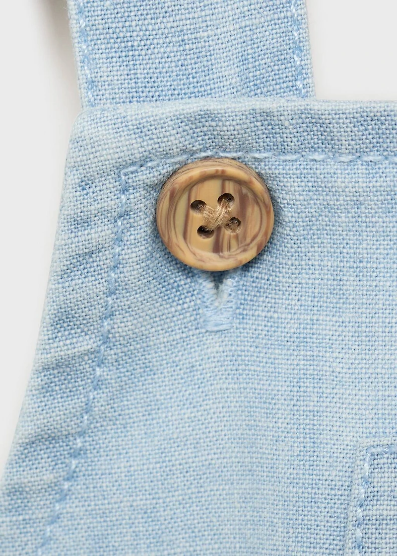 Short denim romper