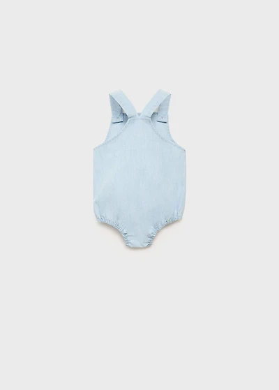 Short denim romper