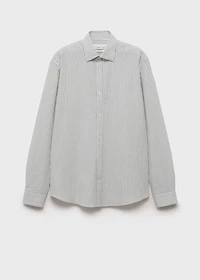 Regular-fit stripe-textured shirt