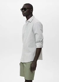 Regular-fit stripe-textured shirt
