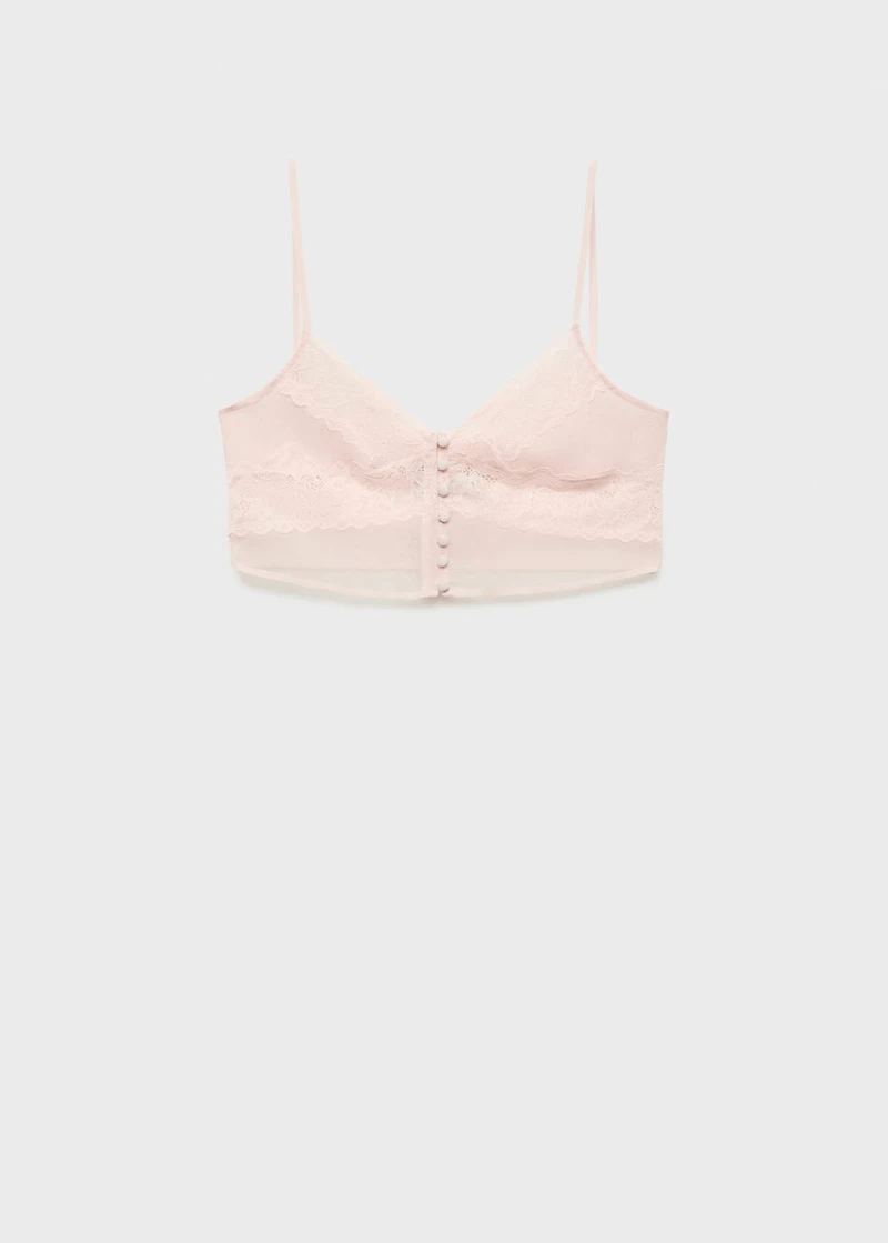 Lace crop top