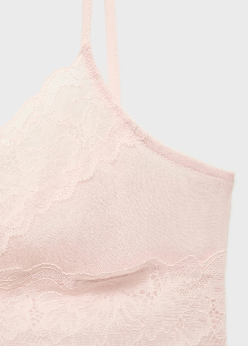 Lace crop top
