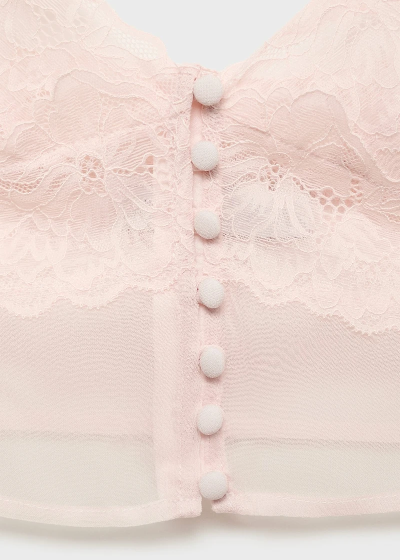 Lace crop top