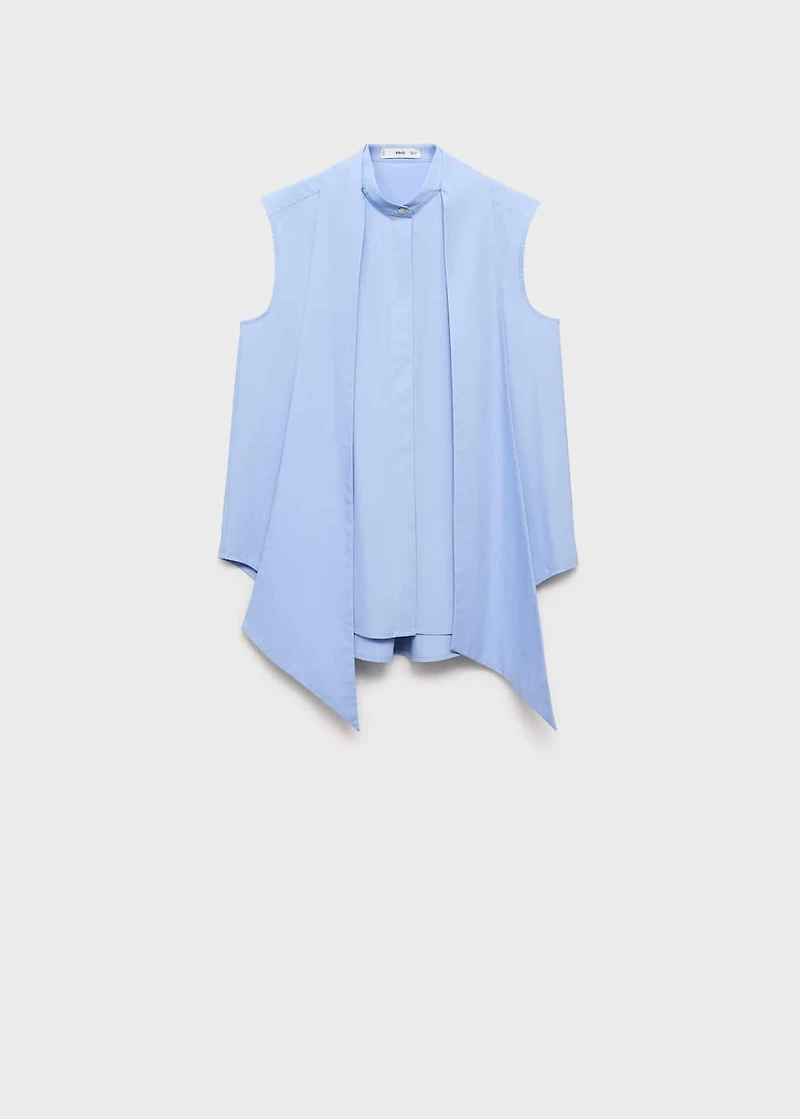Tie-neck blouse