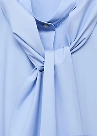 Tie-neck blouse