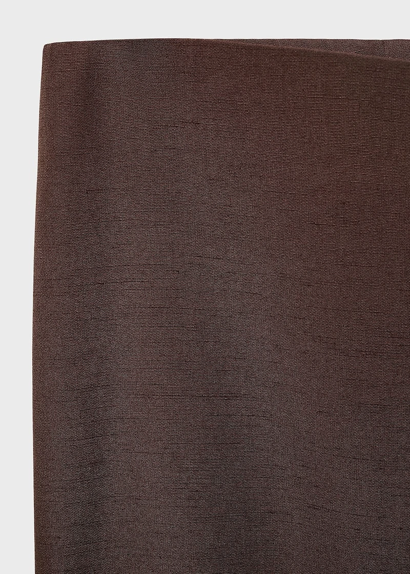 Straight-fit suit pants