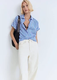 Short sleeve striped shirt