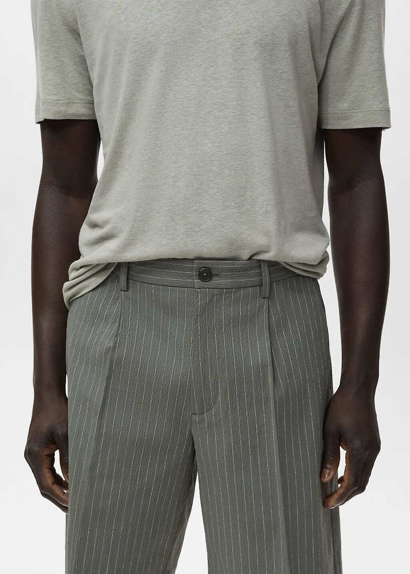 Slim-fit chino cotton bermuda shorts