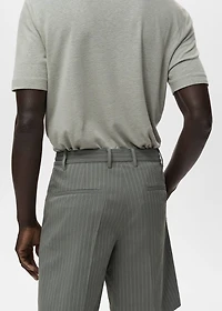Slim-fit chino cotton bermuda shorts