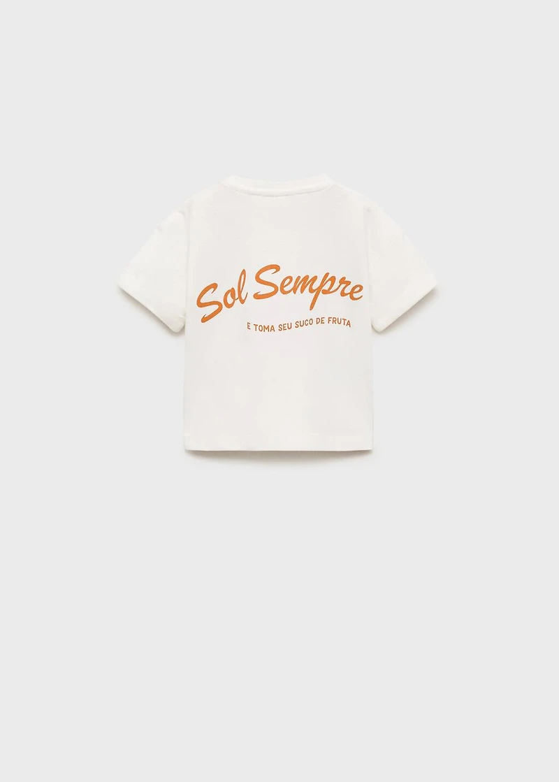 Tropical print T-shirt