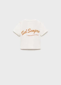Tropical print T-shirt
