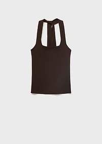Knit halter top