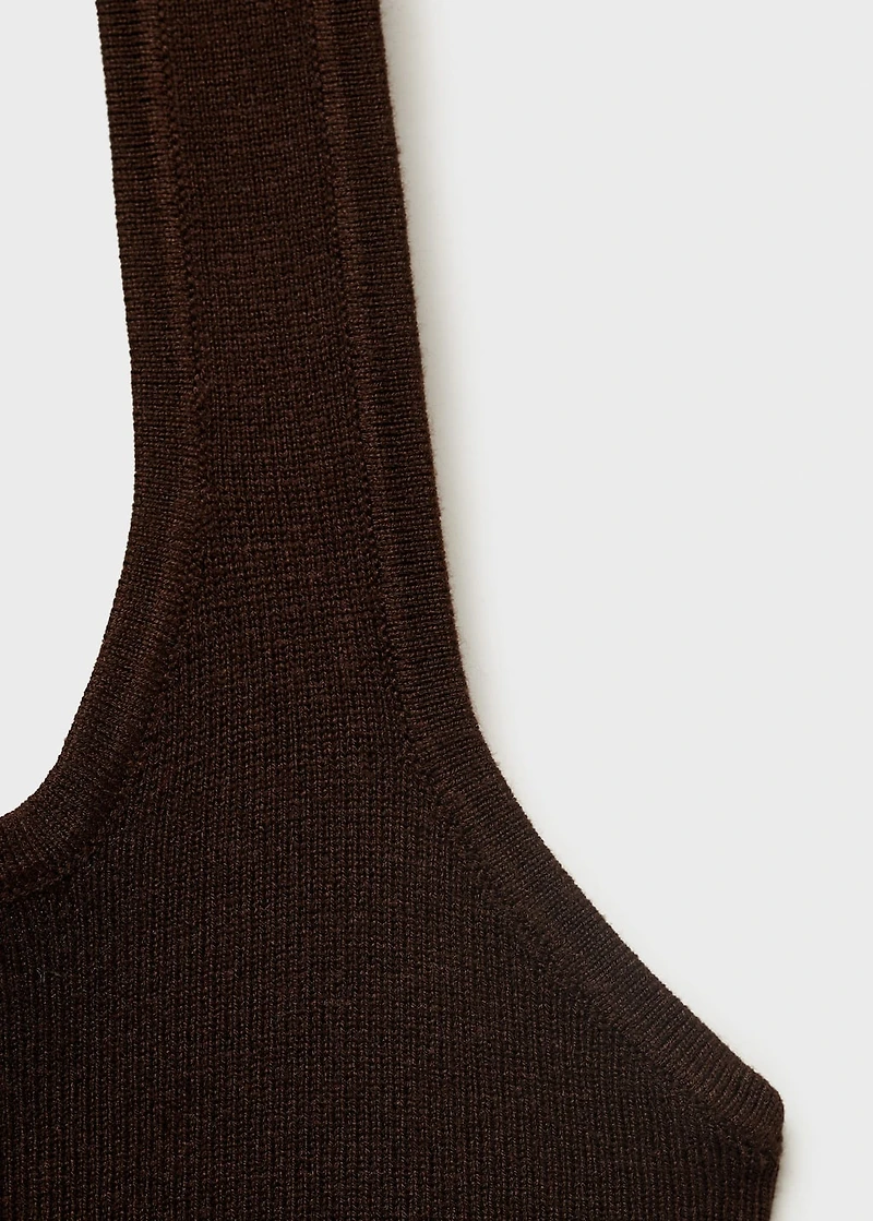 Knit halter top