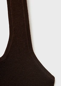 Knit halter top