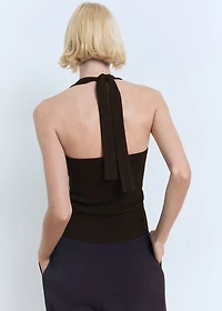 Knit halter top