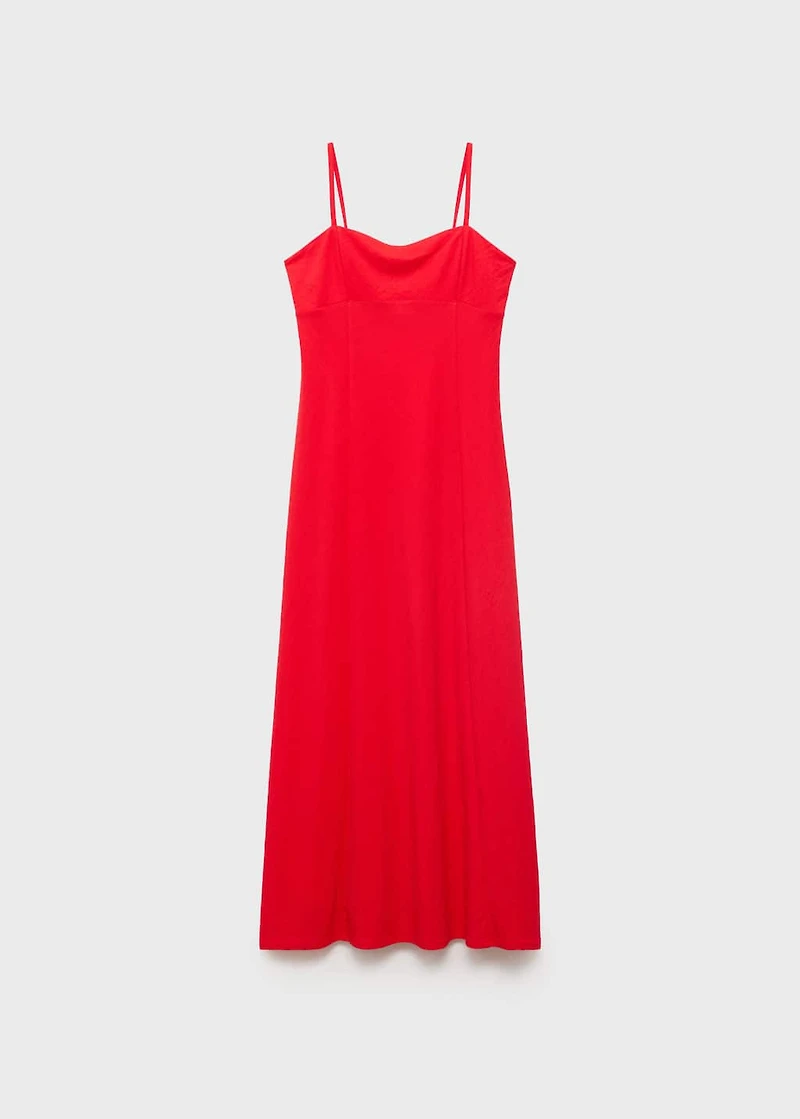 Midi-dress with bow on the back