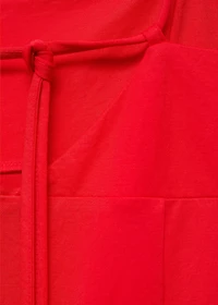 Midi-dress with bow on the back