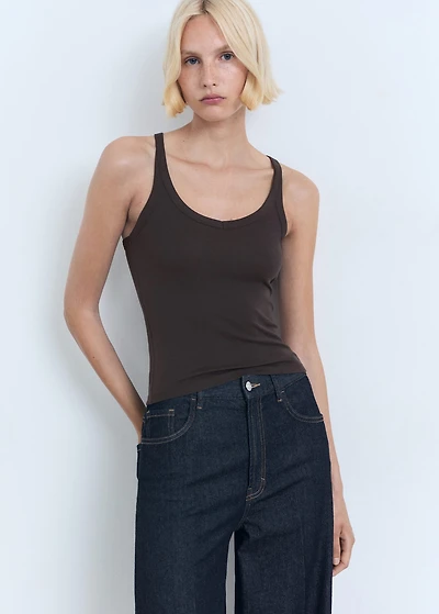 Cotton top with straps