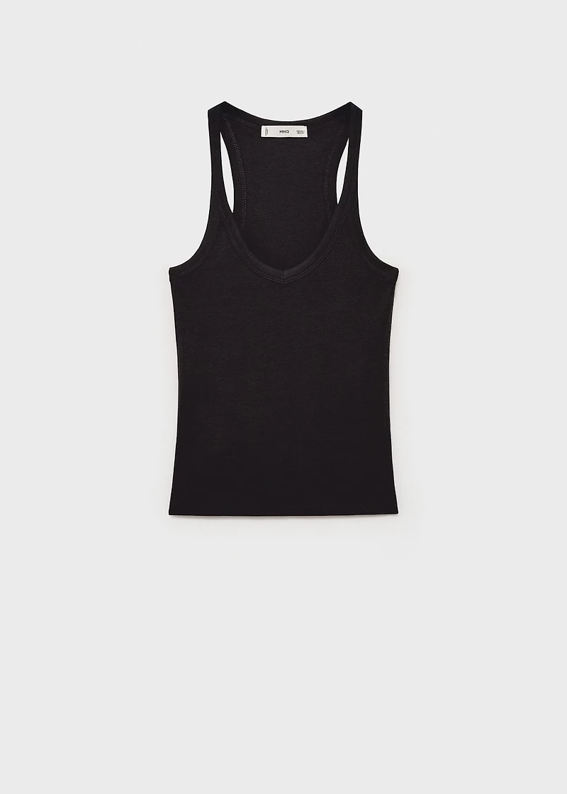 Cotton top with straps