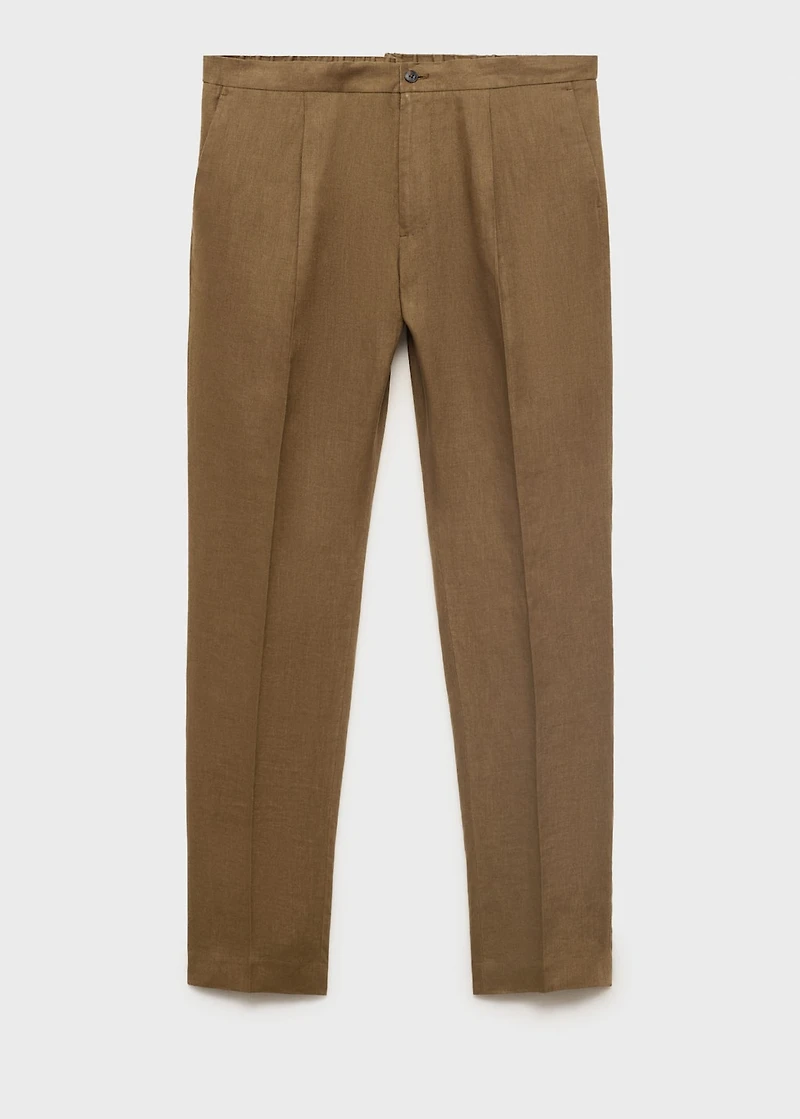 Salerno 100% Linen Slim Fit Suit Pants