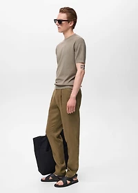 Salerno 100% Linen Slim Fit Suit Pants