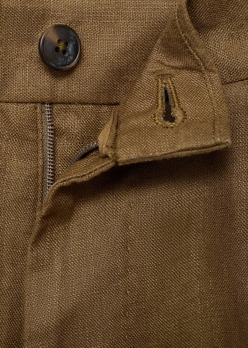 Salerno 100% Linen Slim Fit Suit Pants