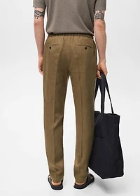 Salerno 100% Linen Slim Fit Suit Pants